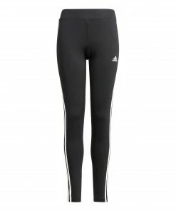 Adidas 3-Stripes Legging Mädchen Schwarz - Weiß