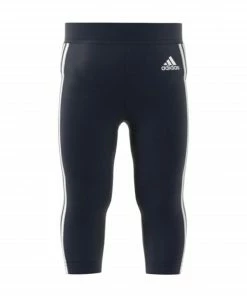 Adidas 3-stripes 3/4 Tight Mädchen Marine - Weiß