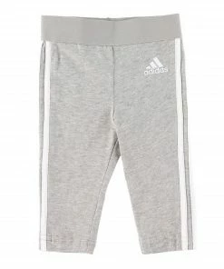 Adidas 3-stripes Legging Mädchen Grau - Weiß
