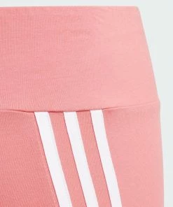 Adidas 3-stripes Mädchenlegging Rosa - Weiß -Didriksons-shop Adidas 3 stripes Tight Meisjes 3 2