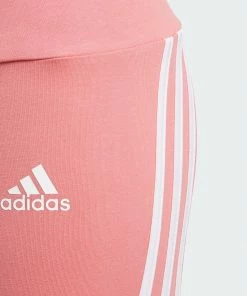 Adidas 3-stripes Mädchenlegging Rosa - Weiß -Didriksons-shop Adidas 3 stripes Tight Meisjes 4 2