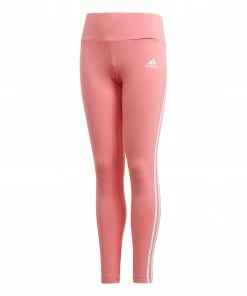 Adidas 3-stripes Mädchenlegging Rosa - Weiß
