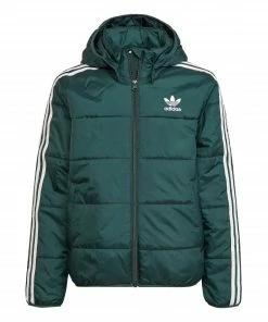 Adidas Adicolor Winterjacke Kinder Grün - Weiß