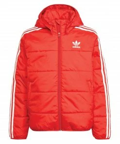 Adidas Adicolor Winterjacke Kinder Rot - Weiß
