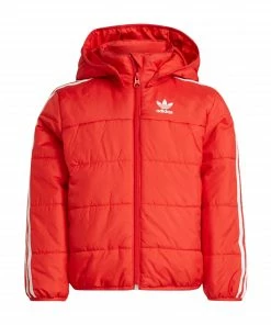 Adidas Adicolor Winterjacke Kinder Rot - Weiß