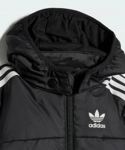 Adidas Adicolor Winterjacke Kinder Schwarz - Weiß -Didriksons-shop Adidas Adicolor Winterjas Junior 3 2207210906