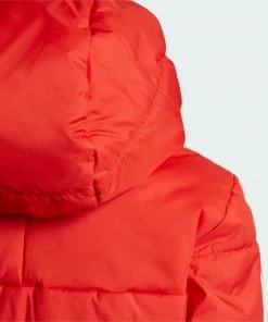 Adidas Adicolor Winterjacke Kinder Rot - Weiß -Didriksons-shop Adidas Adicolor Winterjas Junior 3 2210041401