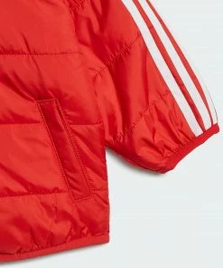 Adidas Adicolor Winterjacke Kinder Rot - Weiß -Didriksons-shop Adidas Adicolor Winterjas Junior 3 2211080928