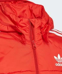 Adidas Adicolor Winterjacke Kinder Rot - Weiß -Didriksons-shop Adidas Adicolor Winterjas Junior 5 2208161503