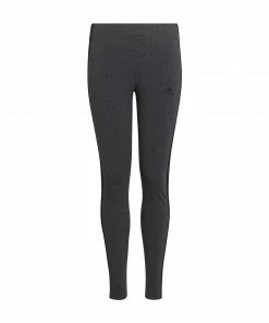 Adidas Essential 3-Stripes Mädchenlegging Dunkelgrau - Schwarz