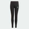 Adidas Essential 3-Stripes Mädchenlegging Schwarz - Weiß -Didriksons-shop Adidas Essential 3 Stripes Legging Meisjes 2207141026