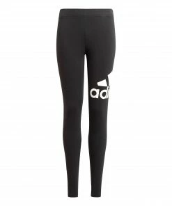 Adidas Essentials Legging Mädchen Schwarz - Weiß