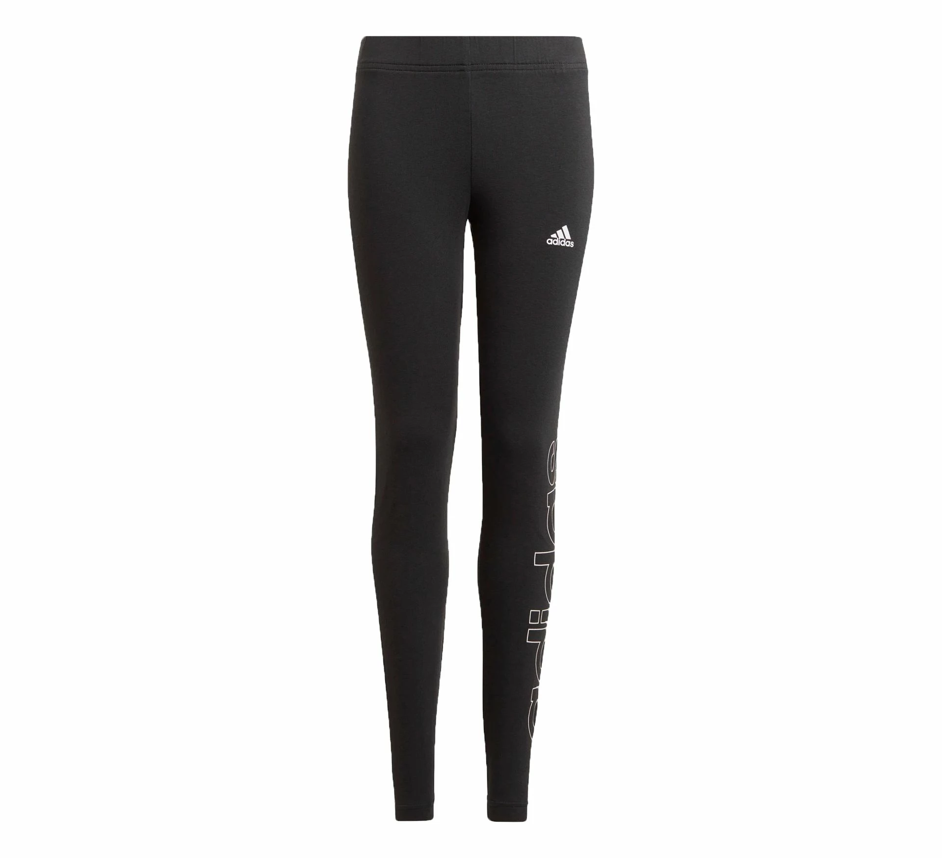 Adidas Essentials Mädchenlegging Schwarz - Weiß 3 Adidas Essentials Mädchenlegging Schwarz - Weiß
