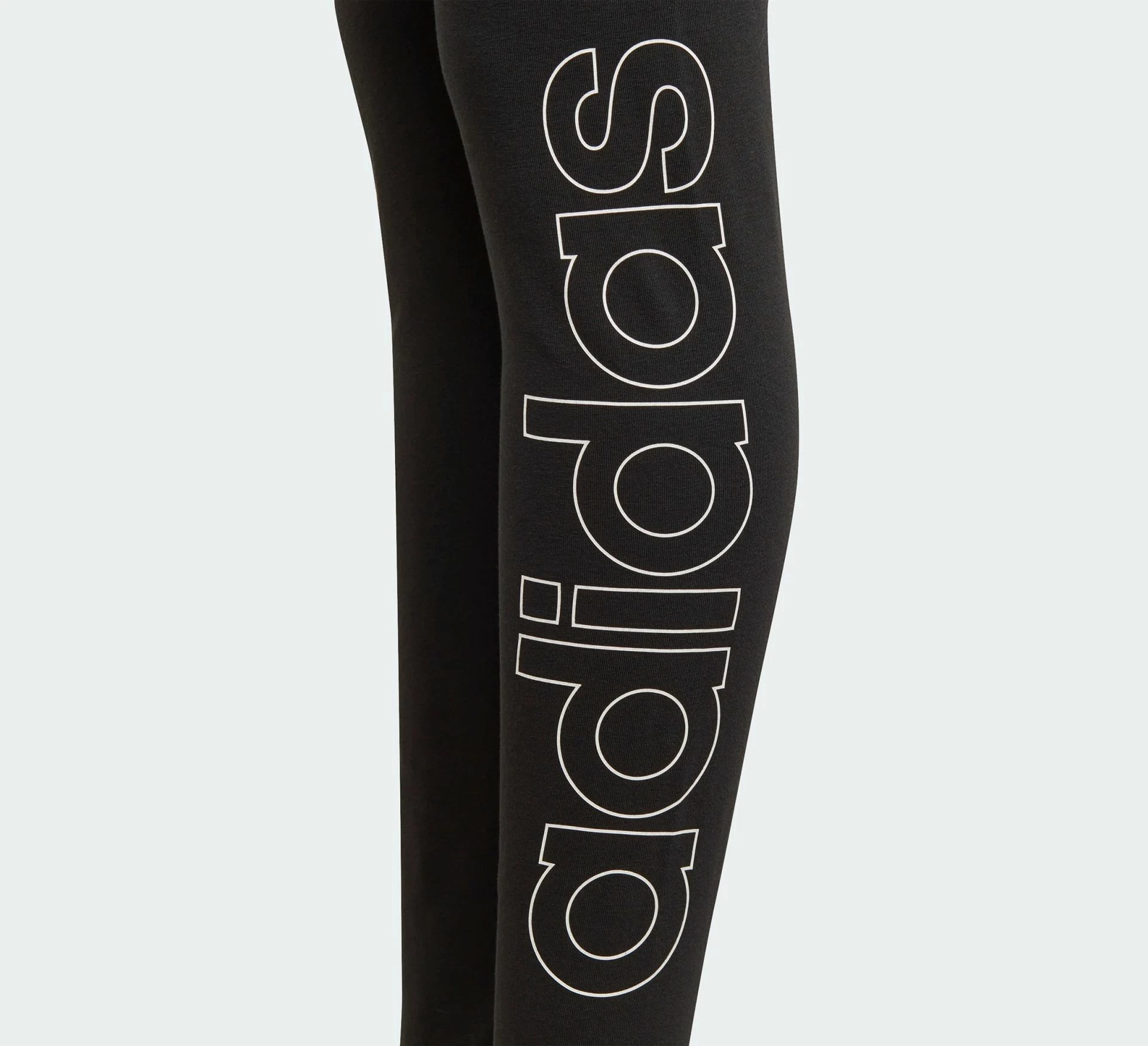 Adidas Essentials Mädchenlegging Schwarz - Weiß 6 Adidas Essentials Mädchenlegging Schwarz - Weiß – Bild 4