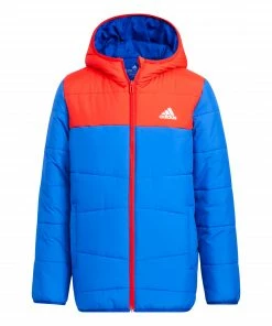 Adidas JK Winterjacke Kinder Rot - Blau