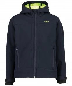 CMP Softshell Jacke Kinder Dunkelblau - Gelb