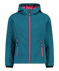 CMP Softshell Jacke Kinder Grün - Rosa