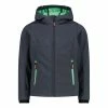 CMP Softshell Jacke Kinder Grau - Grün -Didriksons-shop CMP Softshell Jas Junior 2203101426 1