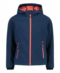 CMP Softshell Jacke Kinder Dunkelblau - Orange