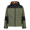 CMP Softshell Jacke Kinder Grün - Anthrazit - Orange -Didriksons-shop CMP Softshell Jas Junior 2203101426 3