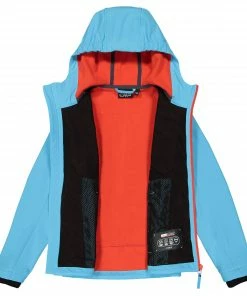 CMP Softshell Jacke Kinder Blau - Rot -Didriksons-shop CMP Softshell Jas Meisjes 4 2108241825