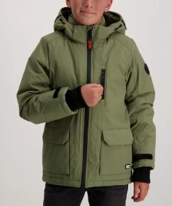 Cars Harrow Winterjacke Jungen Olivgrün -Didriksons-shop Cars Harrow Winterjas Jongens 3 2208230833