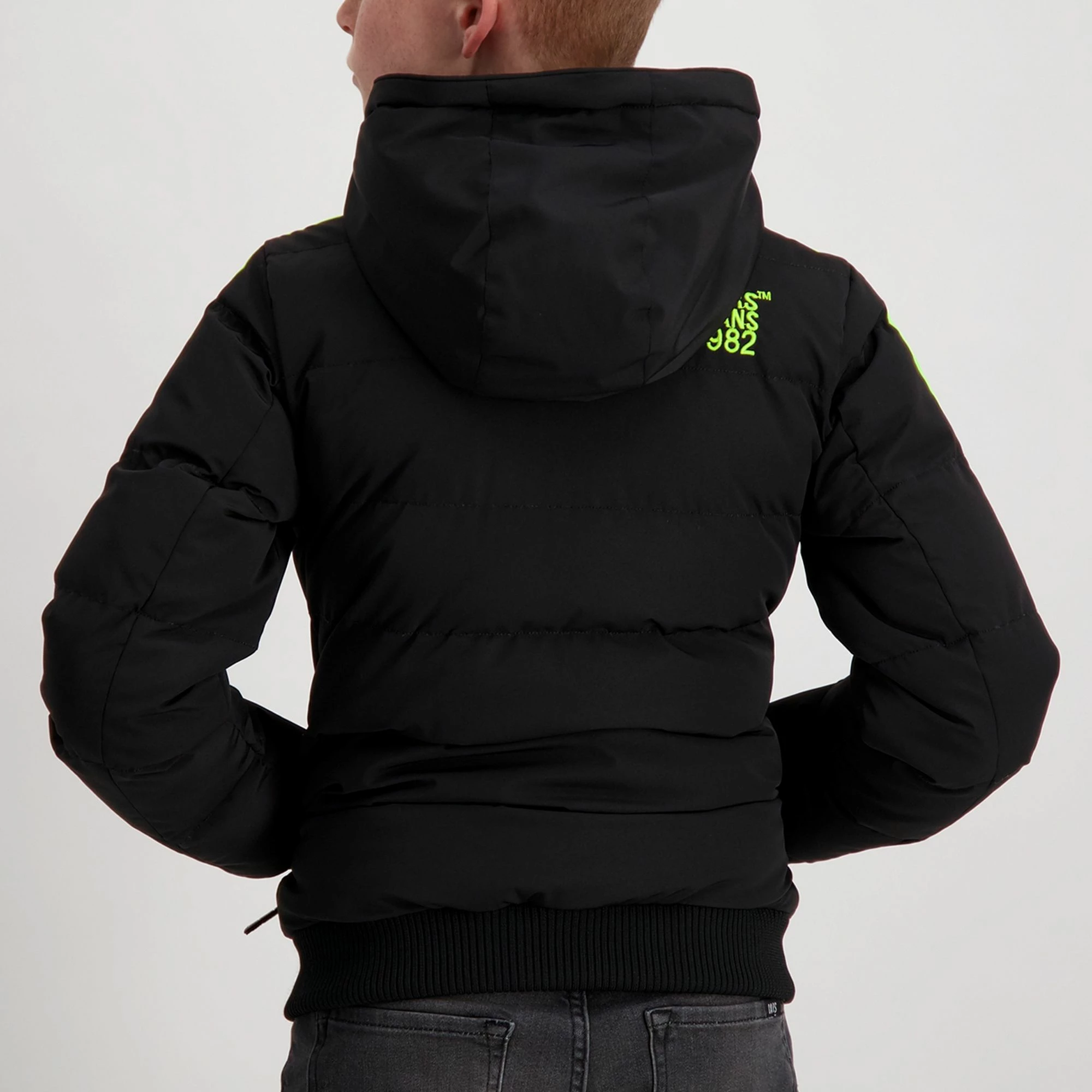 Cars Stranes Winterjacke Jungen Schwarz - Limegrün 4 Cars Stranes Winterjacke Jungen Schwarz - Limegrün – Bild 2