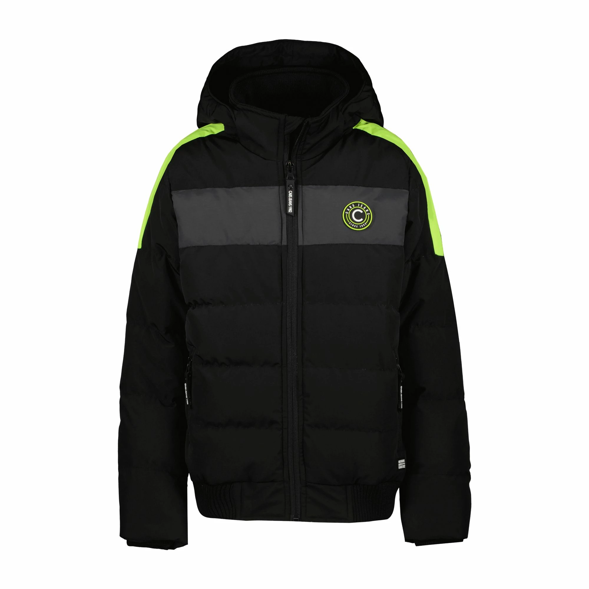 Cars Stranes Winterjacke Jungen Schwarz - Limegrün 5 Cars Stranes Winterjacke Jungen Schwarz - Limegrün – Bild 3