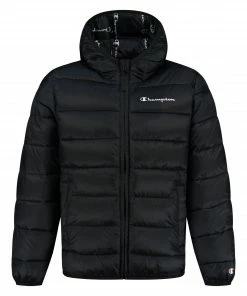 Champion Legacy Hooded Winterjacke Kinder Schwarz