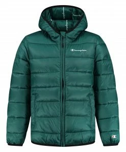 Champion Legacy Hooded Winterjacke Kinder Grün