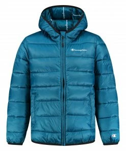 Champion Legacy Hooded Winterjacke Kinder Blau
