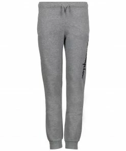 Champion Rib Cuffed Logo Jogginghose Kinder Grau