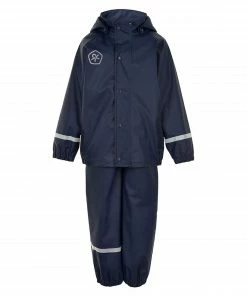 Color Kids Solid Regenanzug Für Kinder Marine