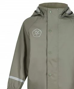 Color Kids Solid Regenanzug Für Kinder Olivgrün -Didriksons-shop Color Kids Solid Regenpak Junior 3 2110061033