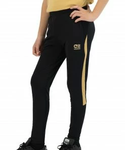 Cruyff Turn Tech Trainingshose Kinder Schwarz - Gold