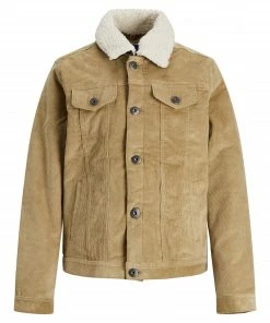 Jack & Jones Alvin Sherpa Jacke Kinder Beige