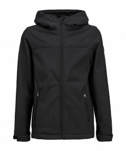 Jack & Jones Essential Marvin Hooded Softshell Jacke Kinder Schwarz
