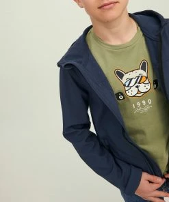 Jack & Jones Essential Marvin Hooded Softshell Jacke Kinder Marine -Didriksons-shop Jack Jones Essential Marvin Hooded Softshell Jas Junior 3 2206171146 1