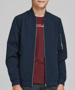 Jack & Jones Essentials Rush Bomber Jacke Kinder Marine -Didriksons-shop Jack Jones Essentials Rush Bomber Jack Junior 4 4