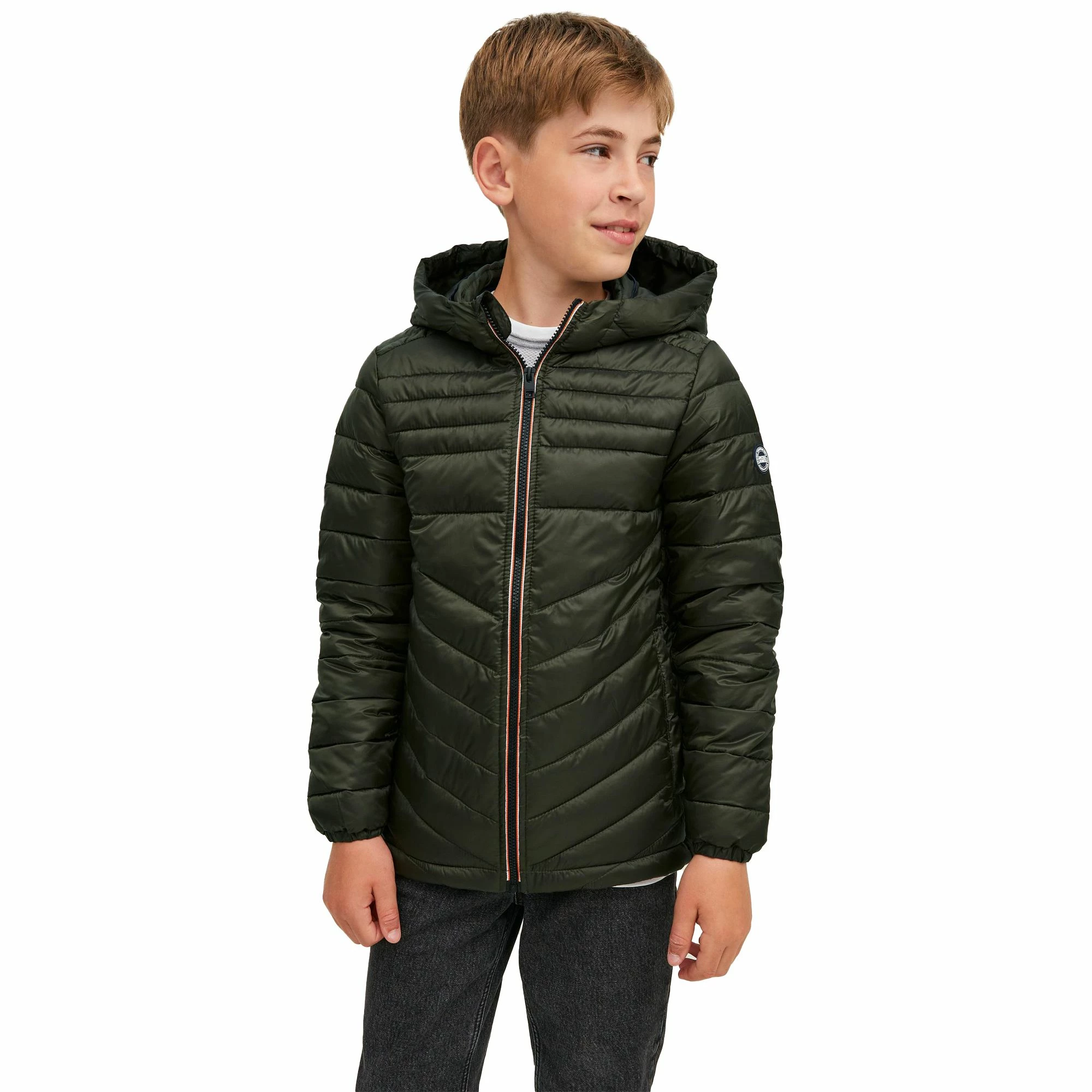 Jack & Jones Hero Steppjacke Kinder Dunkelgrün 3 Jack & Jones Hero Steppjacke Kinder Dunkelgrün