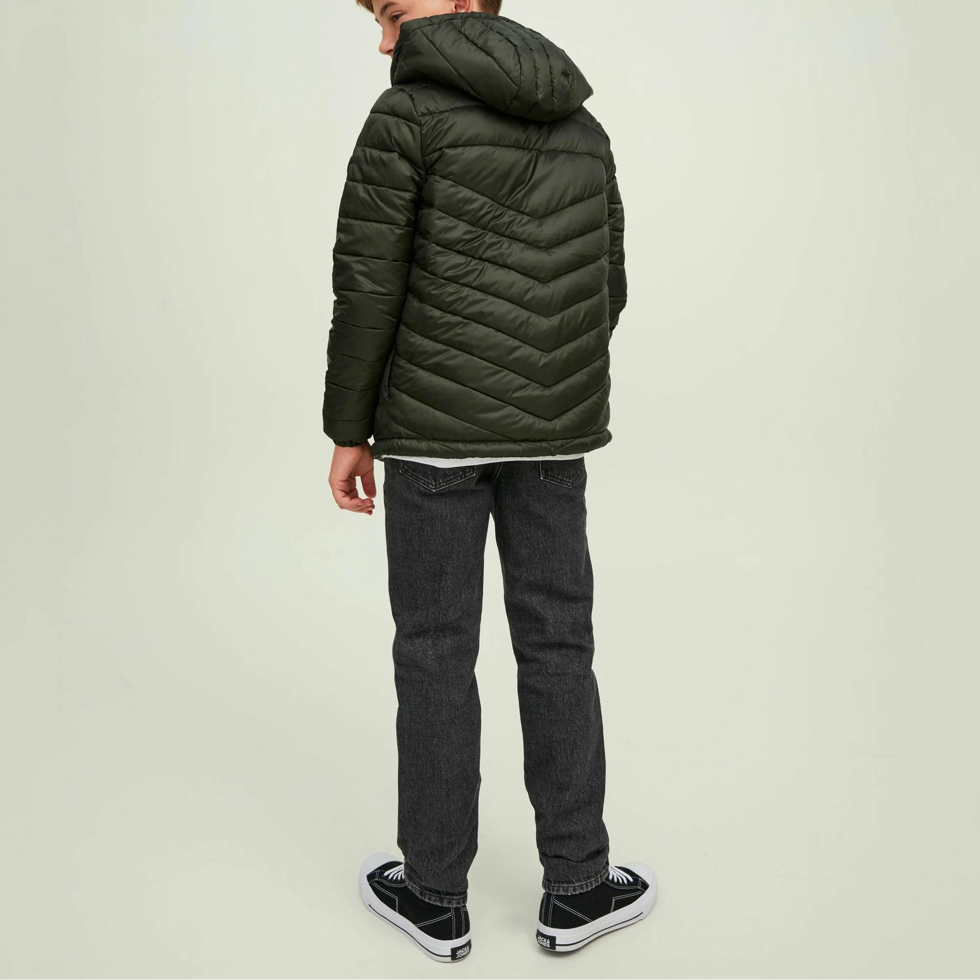 Jack & Jones Hero Steppjacke Kinder Dunkelgrün 4 Jack & Jones Hero Steppjacke Kinder Dunkelgrün – Bild 2