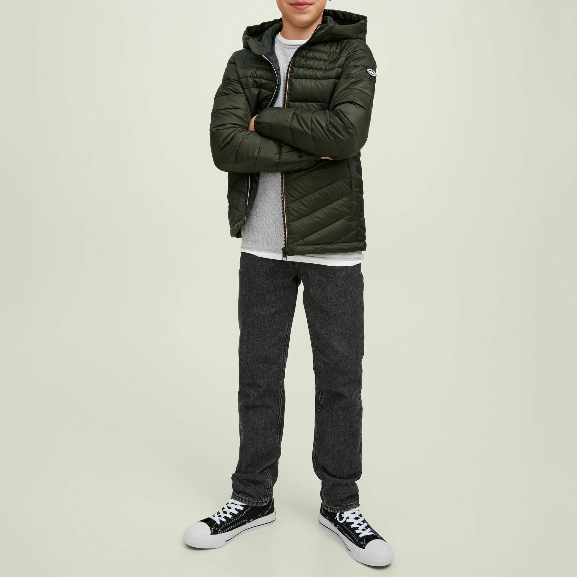 Jack & Jones Hero Steppjacke Kinder Dunkelgrün 5 Jack & Jones Hero Steppjacke Kinder Dunkelgrün – Bild 3