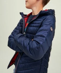 Jack & Jones Hero Steppjacke Kinder Marine -Didriksons-shop Jack Jones Hero Puffer Hood Jas Junior 4 2206171343