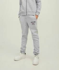 Jack & Jones Logo Jogginghose Kinder Hellgrau -Didriksons-shop Jack Jones Logo Joggingbroek Junior 4 2206171146 1