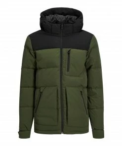 Jack & Jones Otto Puffer Jacke Kinder Grün - Schwarz