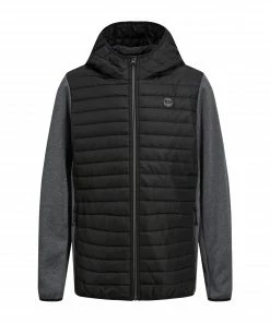 Jack & Jones Quilted Jacke Kinder Schwarz - Dunkelgrau