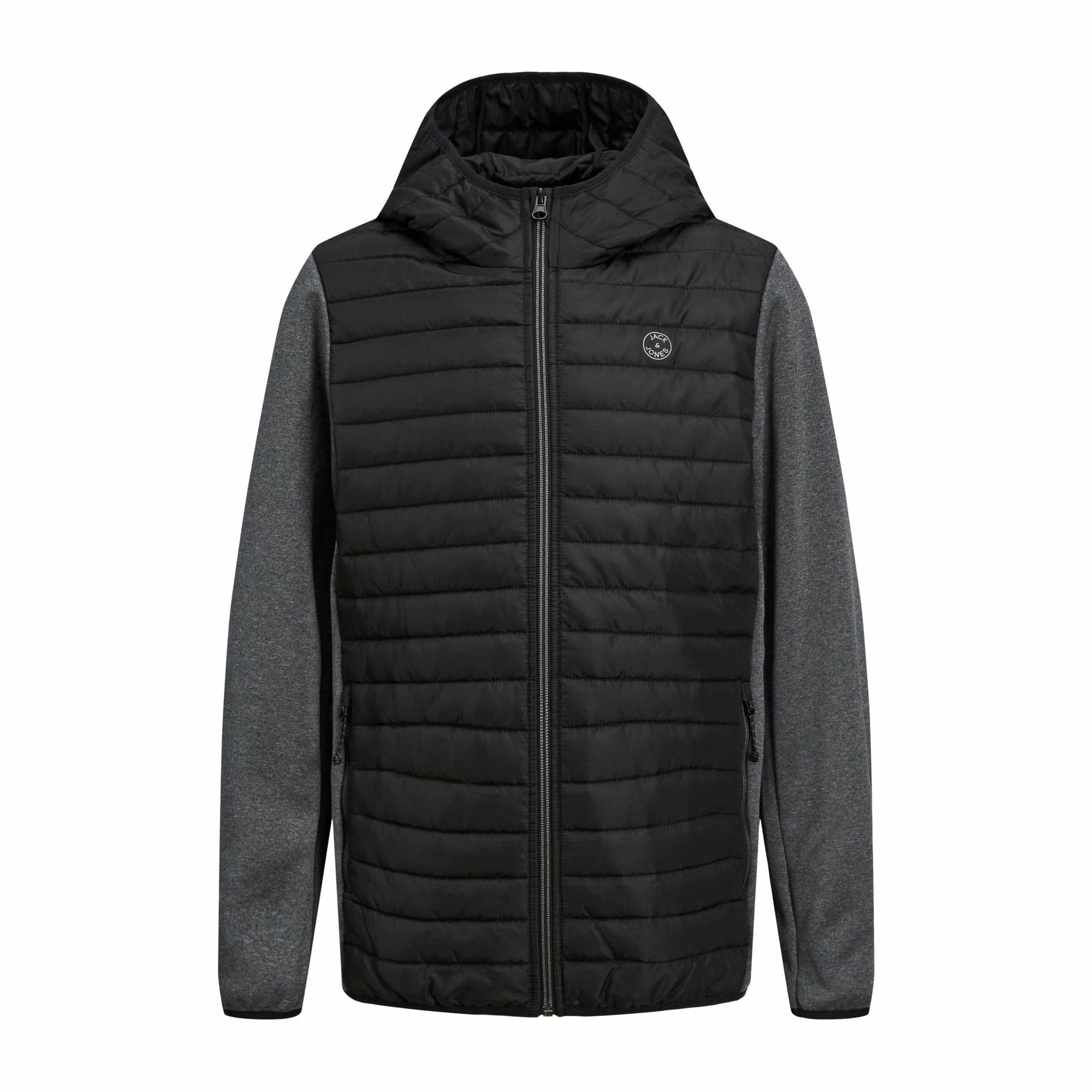 Jack & Jones Quilted Jacke Kinder Schwarz - Dunkelgrau 3 Jack & Jones Quilted Jacke Kinder Schwarz - Dunkelgrau