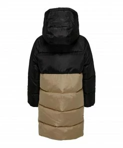 Kids Only Becca Long Winter Steppjacke Mädchen Schwarz - Beige -Didriksons-shop Kids Only Becca Long Puffer Winterjas Meisjes 2 2208091027