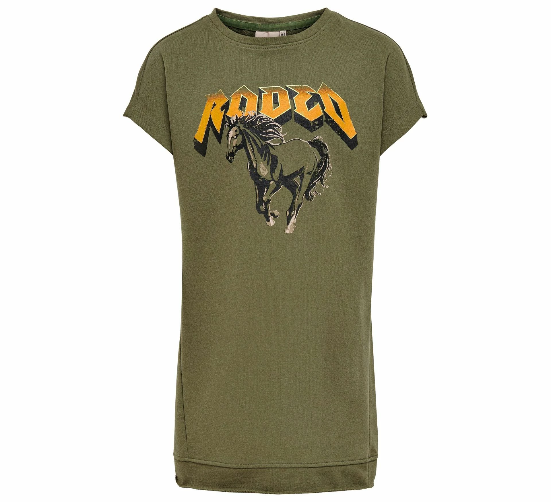 Kids Only Brandy Life Rodeo Mädchenkleid Olivgrün - Gelb 3 Kids Only Brandy Life Rodeo Mädchenkleid Olivgrün - Gelb