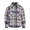 Kids Only Check Shacket Mädchenjacke Crème - Marine - Rosa -Didriksons-shop Kids Only Check Shacket Jas Meisjes 2202020845